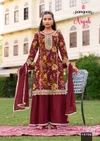 Anjali By Rangoon Cotton Cambric Kurti With Bottom Dupatta
