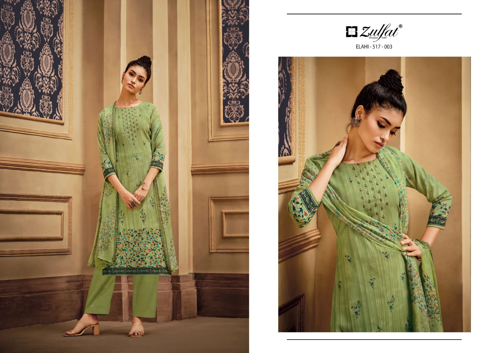 Elahi By Zulfat Printed Pashmina Dress Material Catalog