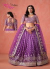 Purple Colour Elegance By Zeel Georgette Designer Lehenga Choli Suppliers In India