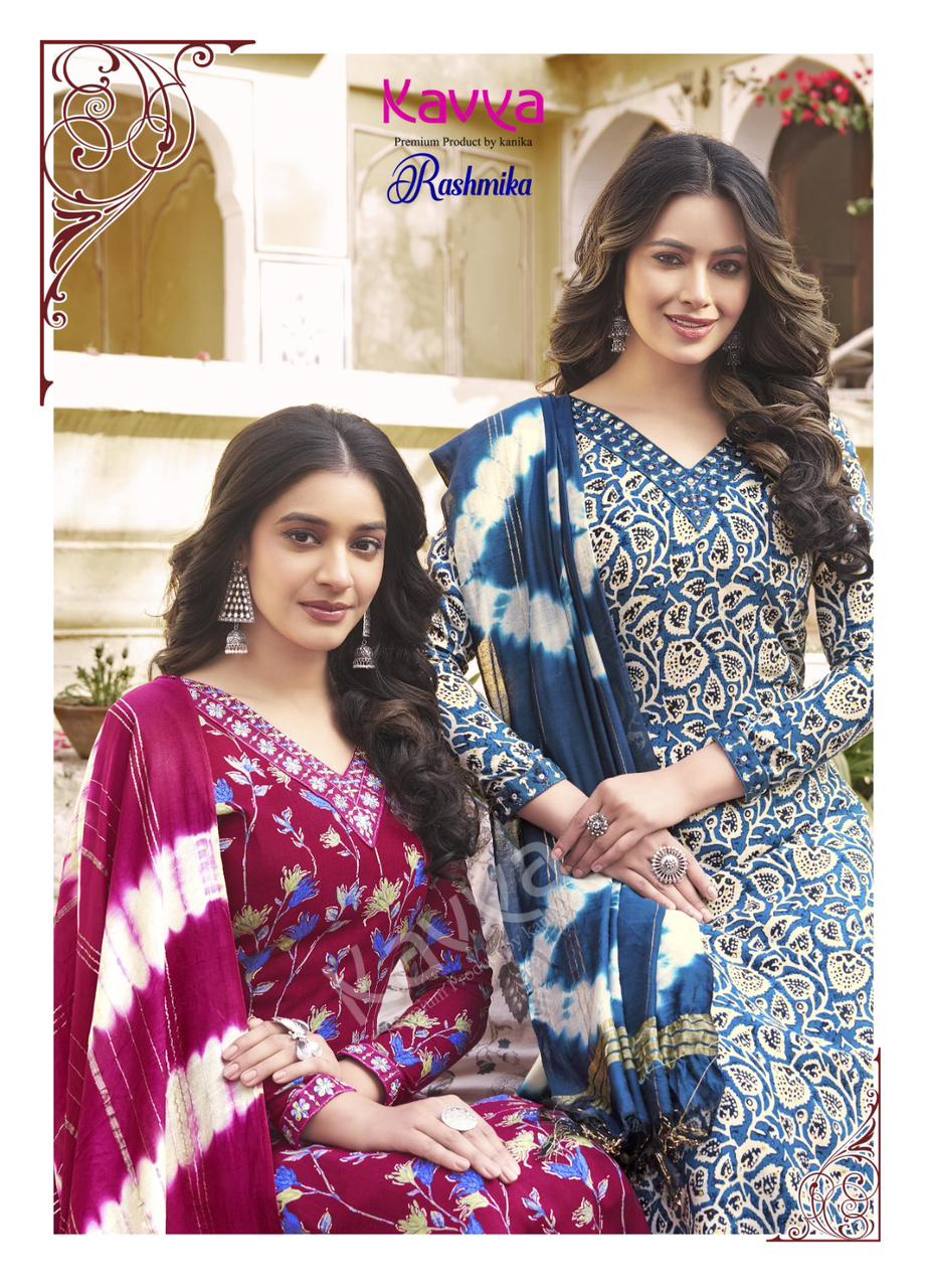 Kavya Rashmika Vol 1 Printed Straight Kurti With Bottom Dupatta Wholesale Clothing Suppliers In India