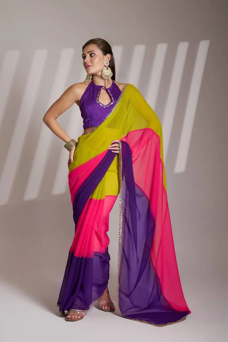 Ziva 39 Chiffon Silk Printed Party Wear Saree Best Wholesale Shop In Surat