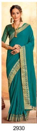 SEEMAYA ANURADHA Fancy Designer Festive Wear Vichitra Silk Fabric Work And Border With Fancy Blouse Collection
