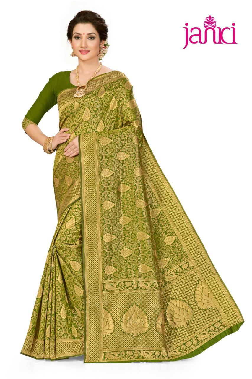 Janki Latest Designer Heavy Party Wear Wedding Silk Saree Collection 