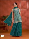 Fancy 2101 Blooming Vichitra Embroidery Sharara Suits Wholesale Online