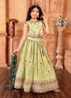 Aaradhna 647 Kids Chinon Silk Thread Work Lehenga Choli