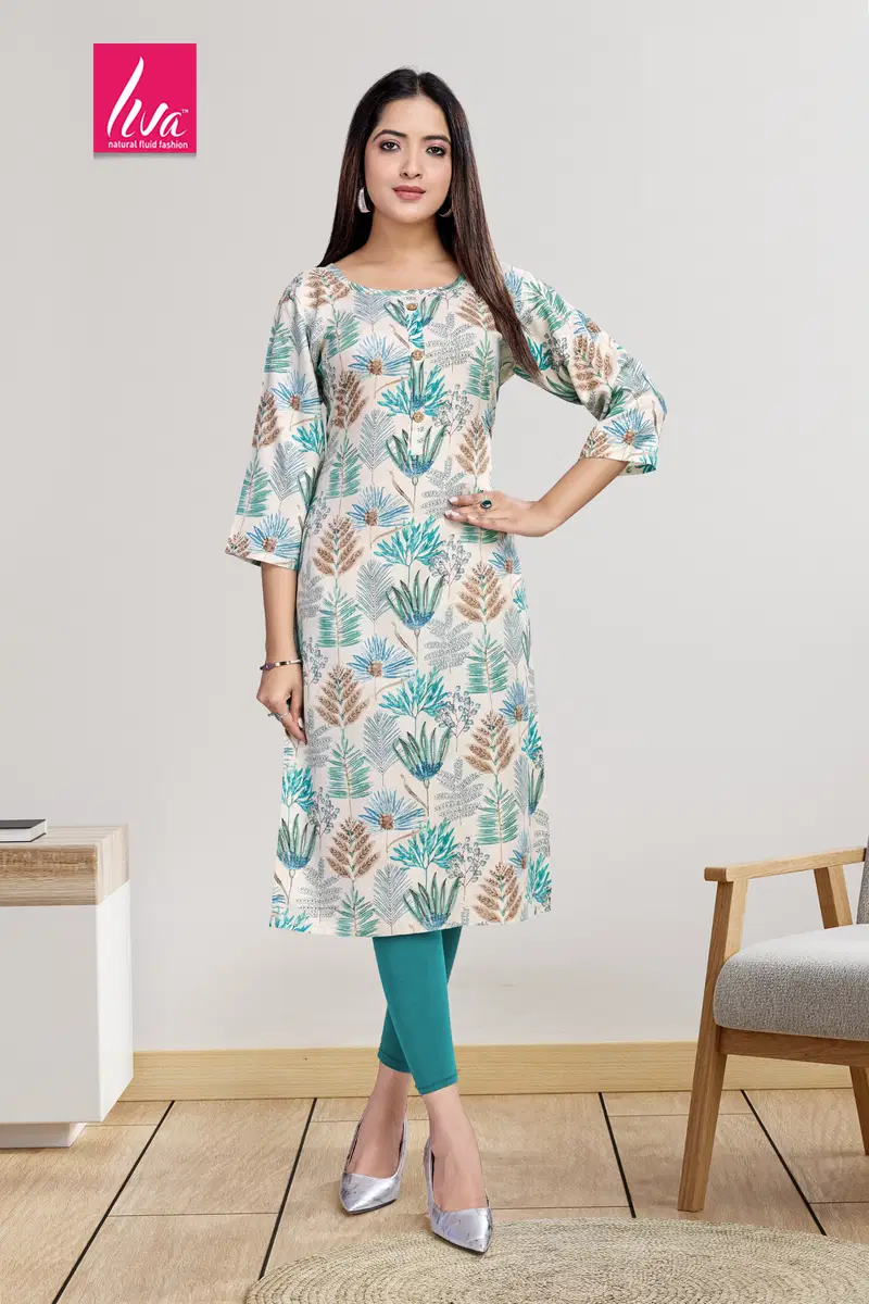 2 Selvi Ultra Premium Rayon Foil Printed Kurti Wholesalers In Delhi