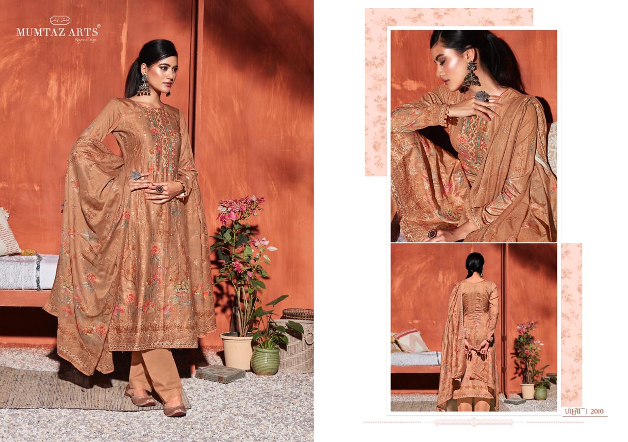 Mumtaz Ulfat New Festive Wear Jam Satin Designer Latest Dress Material Collection