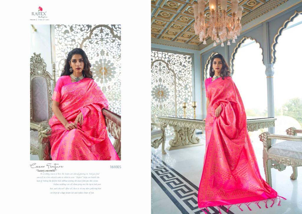 Rajtex Kashna Latest Designer Party Wear Soft silk weaving Saree Collection