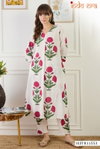 Indo Era 2580 Floral Printed Cotton Kurta With Trousers Wholesalers In Delhi