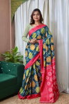 Bt 7103 Beautiful Cotton Block Printed Saree Wholesale Market Surat