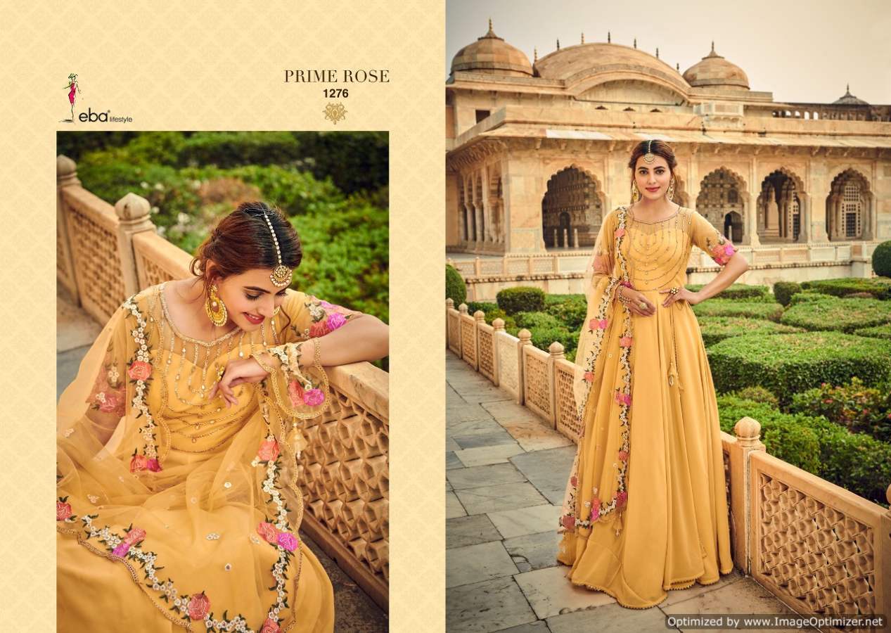 Eba Prime Rose 2 Exclusive Georgette Heavy Embroidery Wedding Wear Gown Style Salwar Kameez Collection
