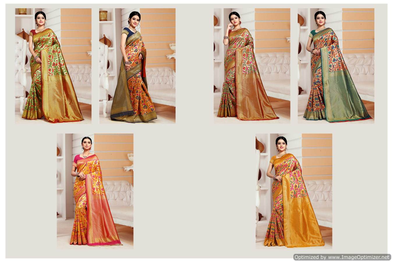 Heavy Designer Rich Look Party Wear Bridal Meenakari Worked Mysore Silk Saree Collection  