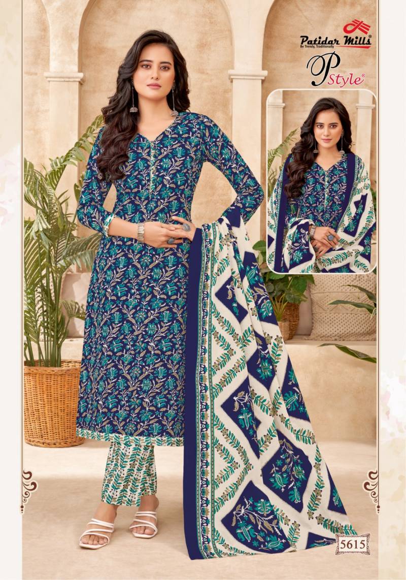 Patidar P Style Vol 56 Cotton Printed Dress Material Wholesale Market In Surat With Price
