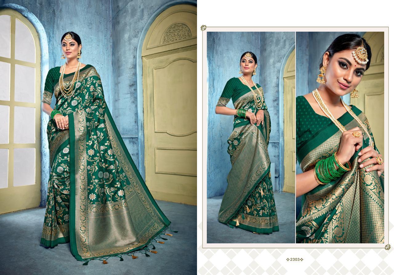 Vellora Vol 13 Kalakari Banarasi Silk Designer Partywear Saree Collections
