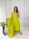 Naisha K 260 Vertican Mirror Worked Kurti With Bottom Dupatta Wholesalers In Delhi