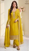 Saiyaara By Vinay Kuleesh Muga Silk Embroidery Wholesale Salwar Kameez In India