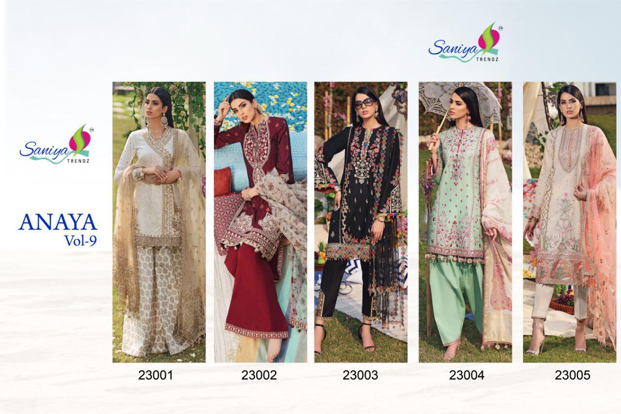 Anaya Vol-9 New Exclusive Collection of Designer Pakistani Salwar Suit  With Heavy Embroidery Work  