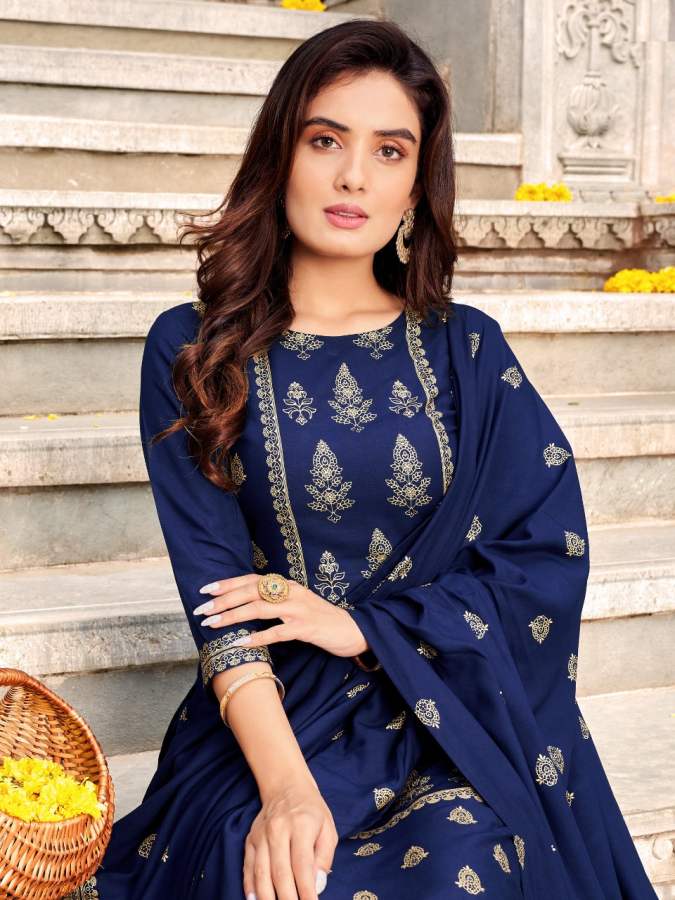 Banwery Parishi Latest Festival Wear Rayon Printed Designer Ready Made Suit Collection
