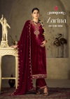 Zarina By Rangoon Velvet Kurti With Bottom Dupatta Suppliers In India
