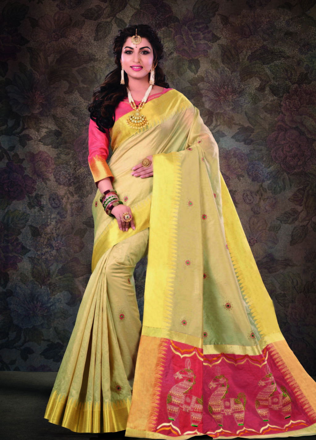 Sangam Shantipuri Latest Festive Wear Handloom Pure Crystal Silk Designer Sarees Collection