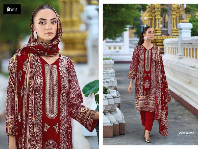 Jihan 3548 To 3549 A Cotton Dupatta Pakistani Salwar Suits Wholesale Price In Surat