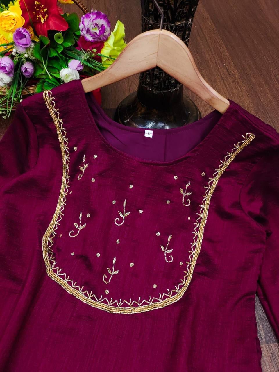 Festive Special Vichitra Designer Kurtis Catalog