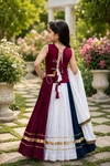 St D No 147 Heavy Rayon Cotton Multi Colour Kids Chaniya Choli