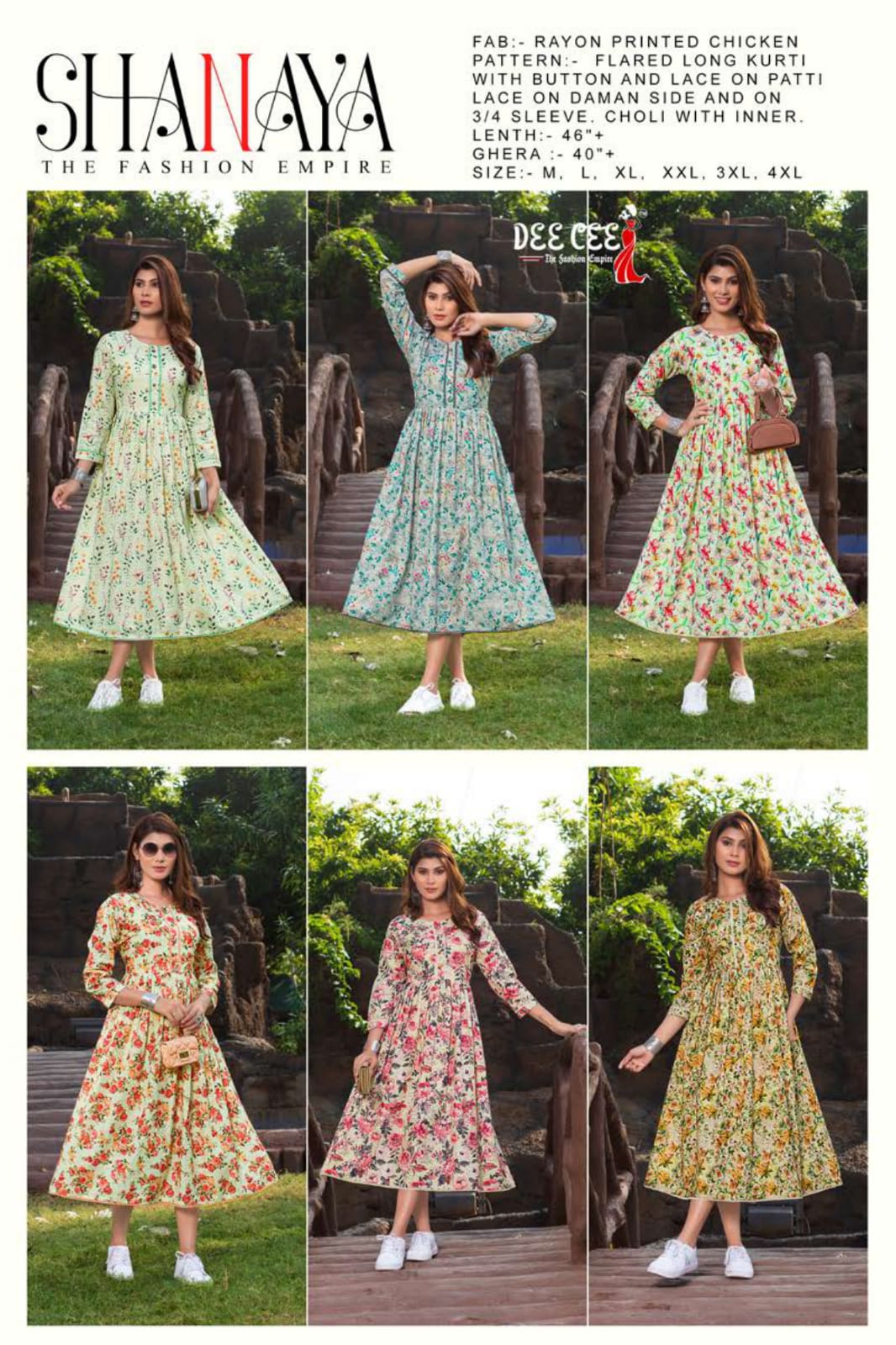 Shanaya By Dee Cee Long Anarkali Kurtis Wholesalers In Delhi
