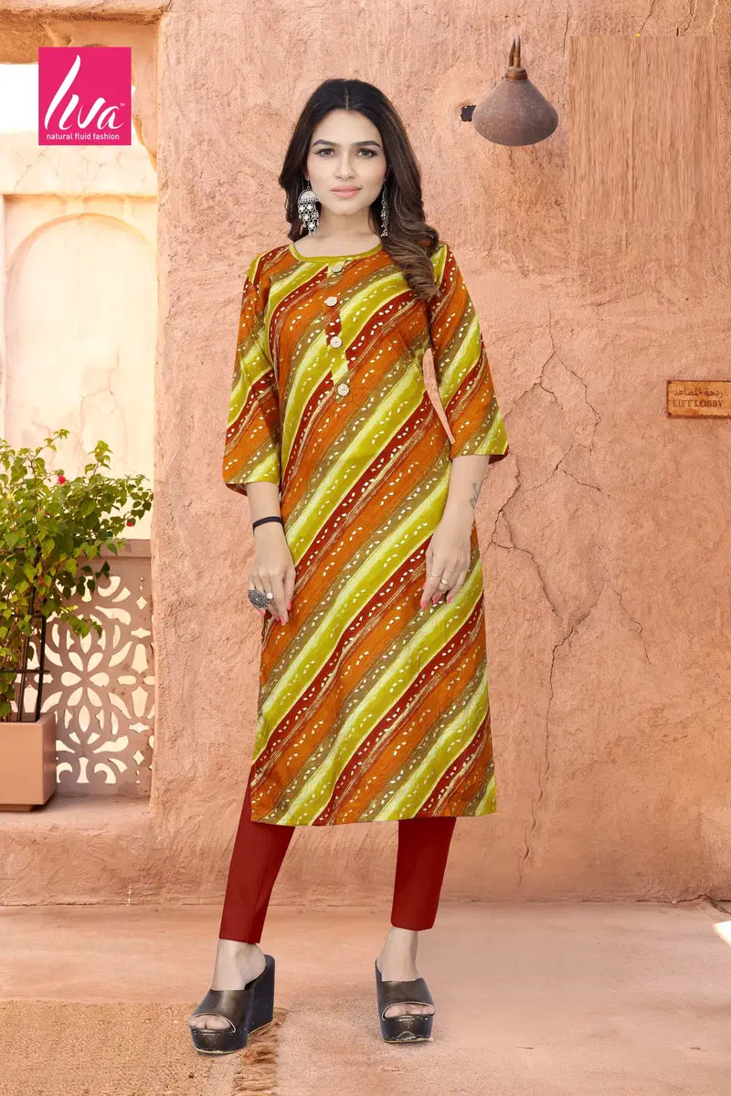 2 Selvi Ultra Premium Rayon Foil Printed Kurti Wholesalers In Delhi