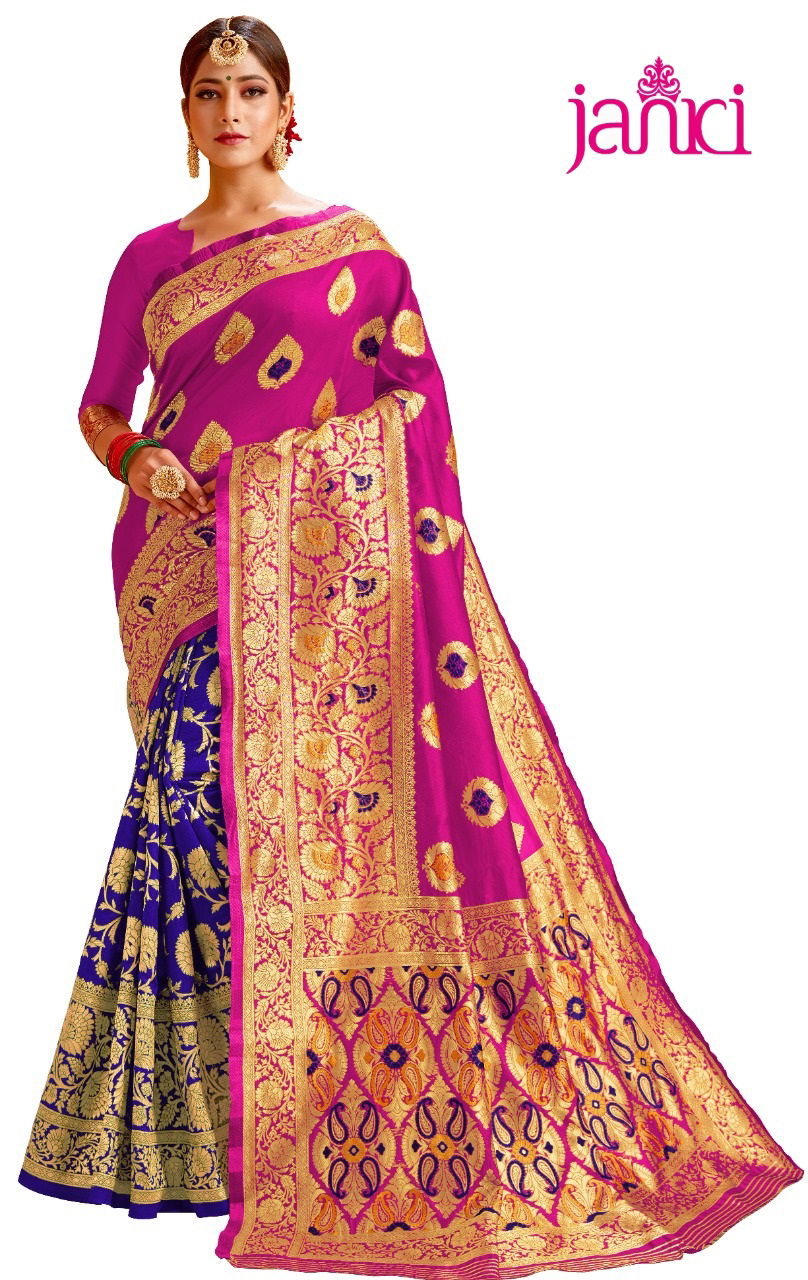 Janki chhaya Latest Designer Pure Silk wedding saree Collection 