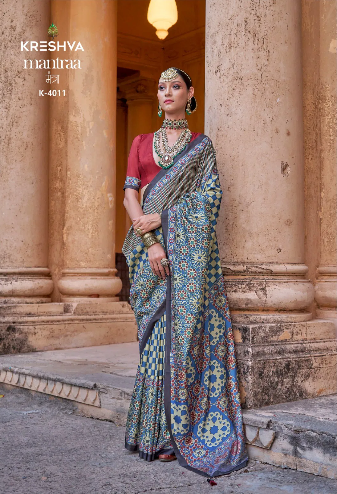 Mantra By Kreshva P V Silk Wedding Wear Surat Saree Wholesale Market
