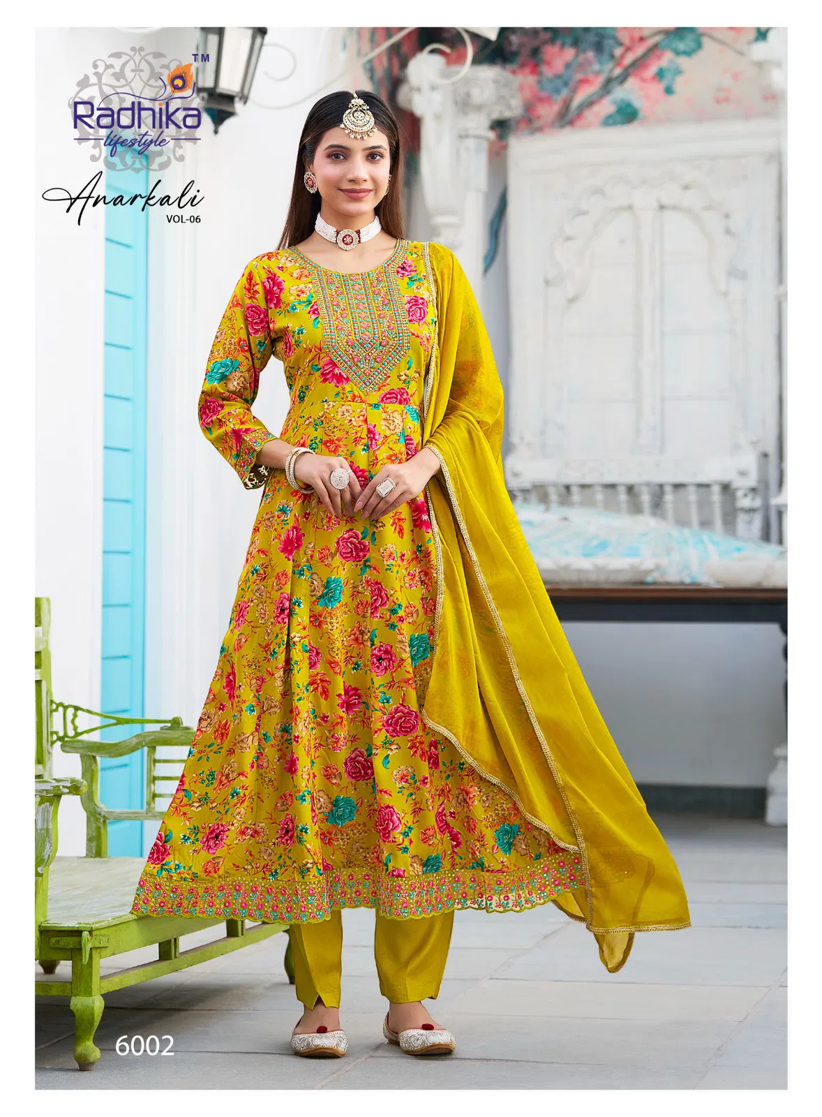 Anarkali Vol 6 By Radhika Rayon Kurti With Bottom Dupatta Online Wholesale