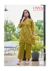 Lifestyle Vol 3 By Ossm Vetican Silk Kurti With Bottom Exporters In India