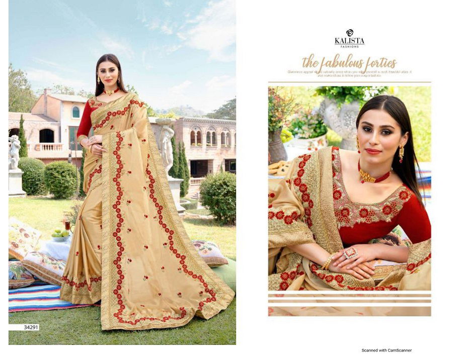 Kalista Sana Latest Fancy Designer Festive Wear Rangoli Silk Saree Collection
