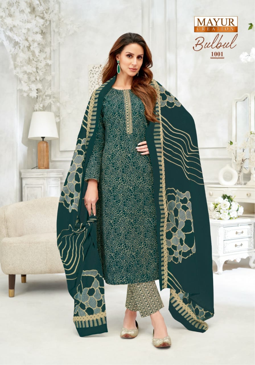 Bulbul Vol 1 By Mayur Cotton Dress Material Wholesale Price