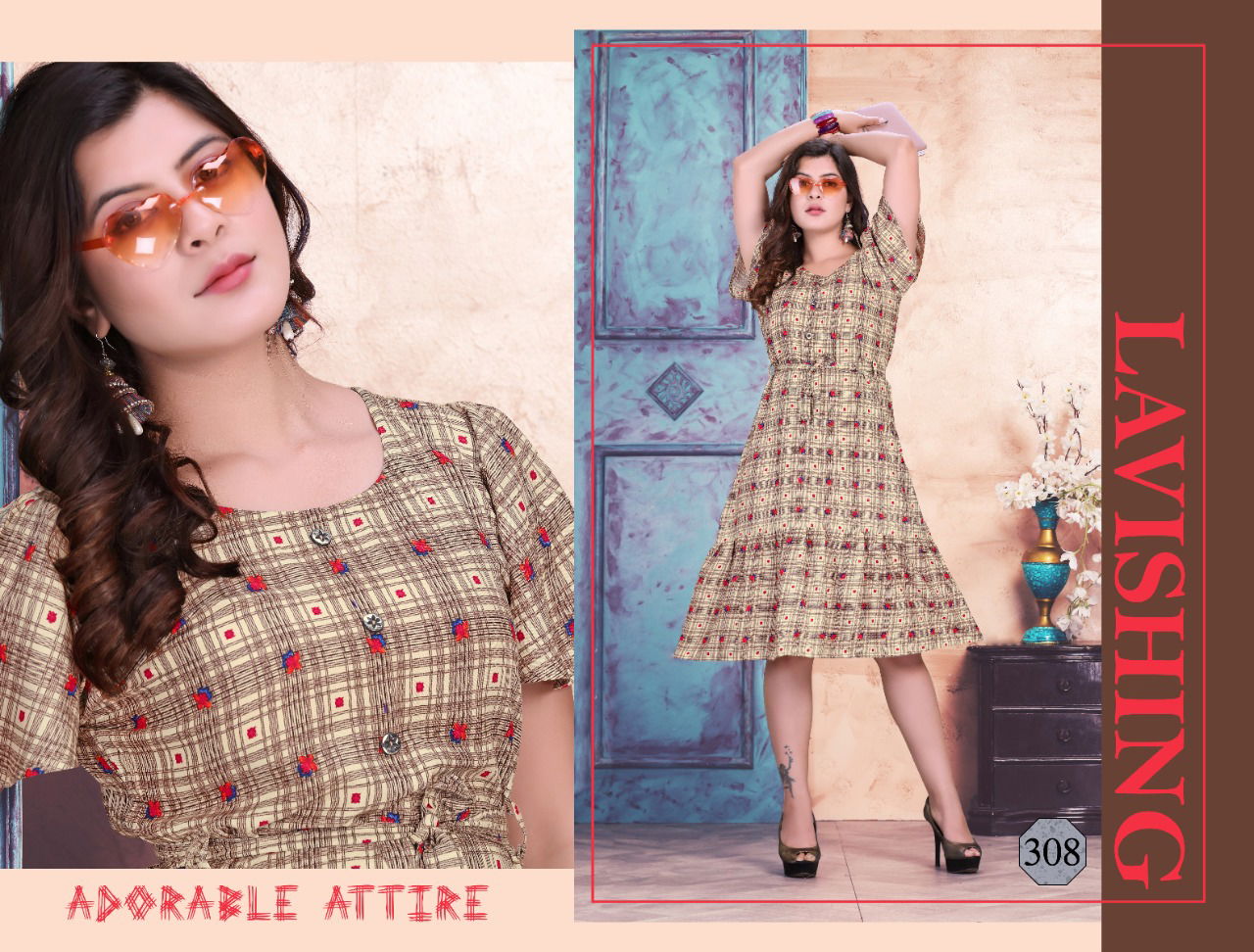Trendy Flyer 2 Latest Fancy Rayon Regular Casual Wear Printed Kurtis Collection
