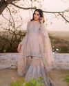 NSR 740 Faux Georgette Embroidery Sharara Readymade Suits Suppliers In India