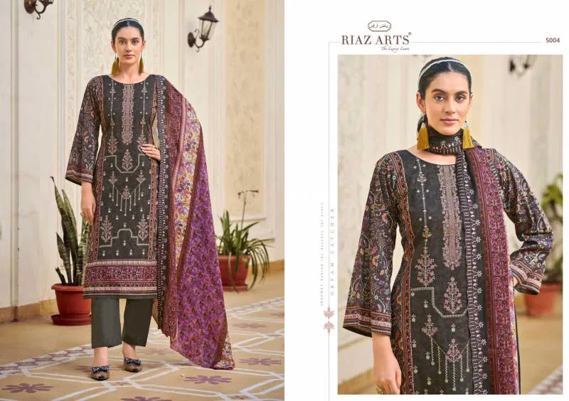 Chevron By Riaz Arts Cotton Lawn Digital Printed Dress Material Suppliers In India
