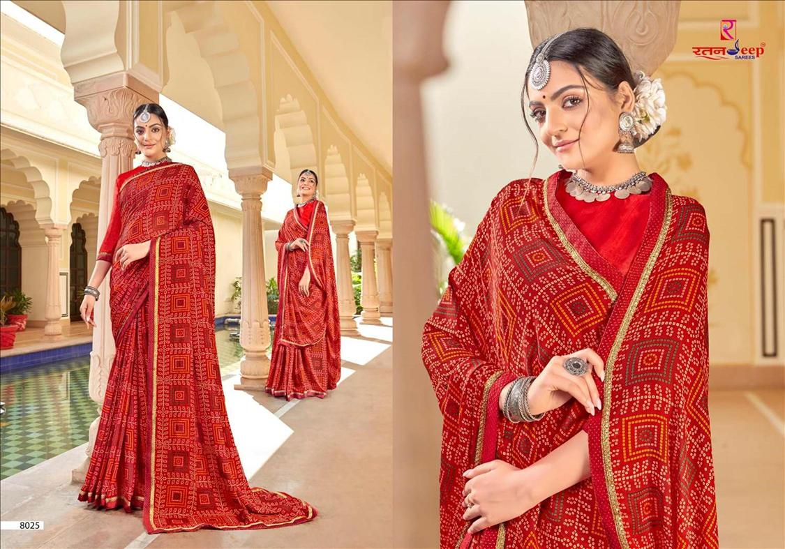 Bandhan Designer Bandhej Regular Wear Printed Designer Latest Saree Collection