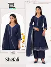 Shefali By Blue Hills Vichitra Silk Kurti With Bottom Dupatta Wholesalers In Surat