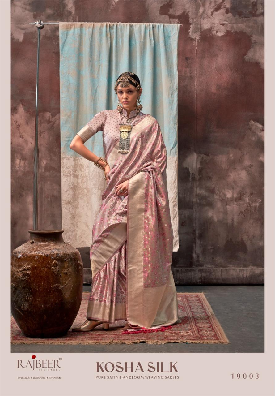 Kosha Silk By Rajbeer Satin Handloom Sarees Wholesale Shop In India