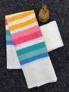 MG 515 Plain Linen Digital Printed Fancy Saree Wholesale Price In Surat
