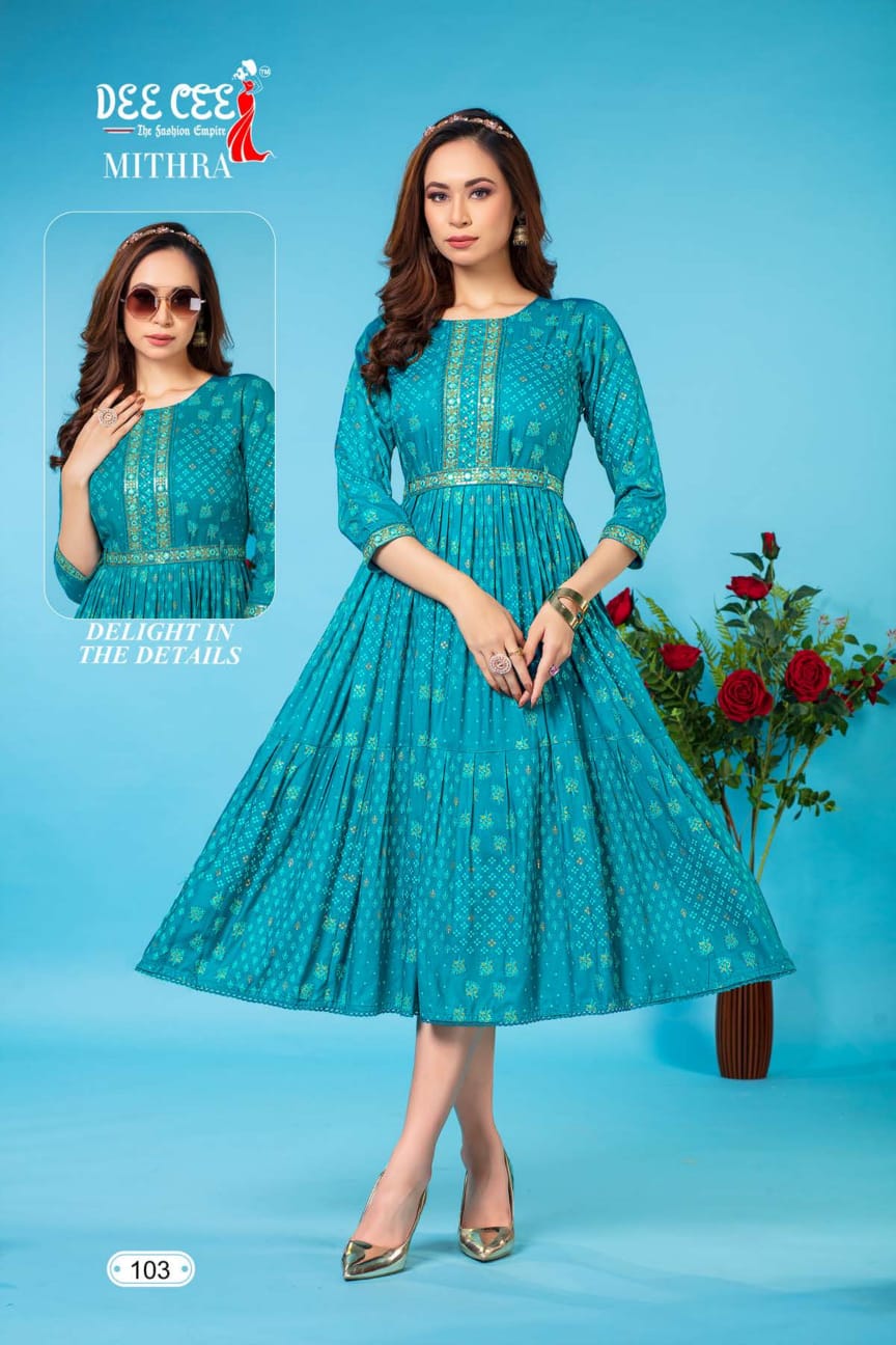 The Fashiom Empire By Deecee Rayon Printed Kurtis Catalog