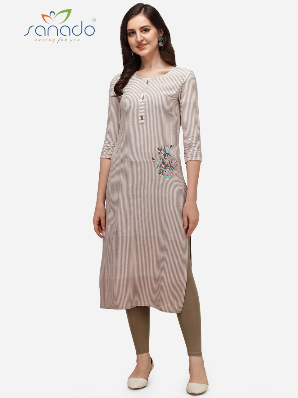 Sanado Daisy Latest Fancy Designer Ethnic Wear Viscos Long Kurti Collection
