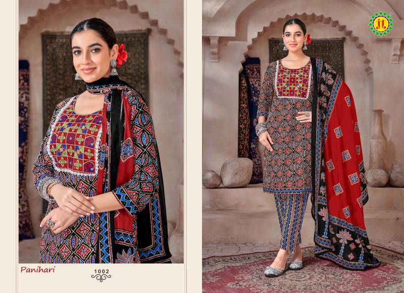 Panihari Vol 1 By Jt Cotton With Mirror Work Dress Material Suppliers In India