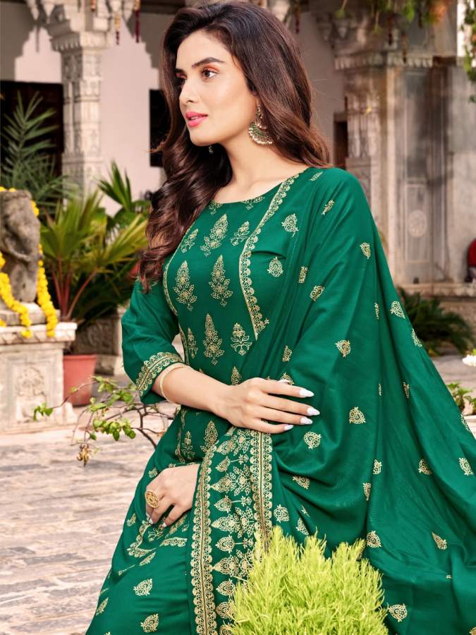 Banwery Parishi Latest Festival Wear Rayon Printed Designer Ready Made Suit Collection
