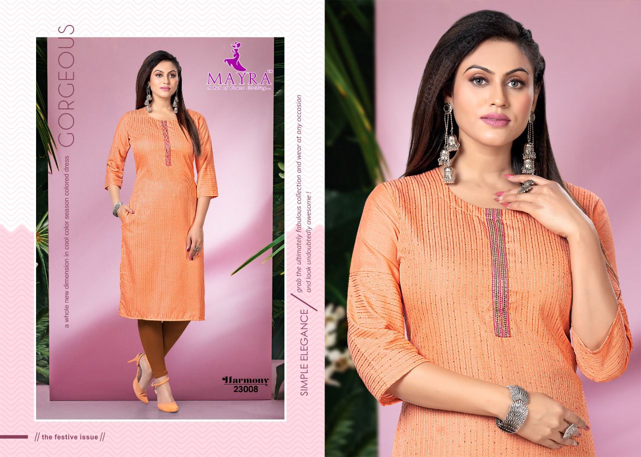 Mayra Harmony Cotton Daily Wear Printed Designer Kurti Collection