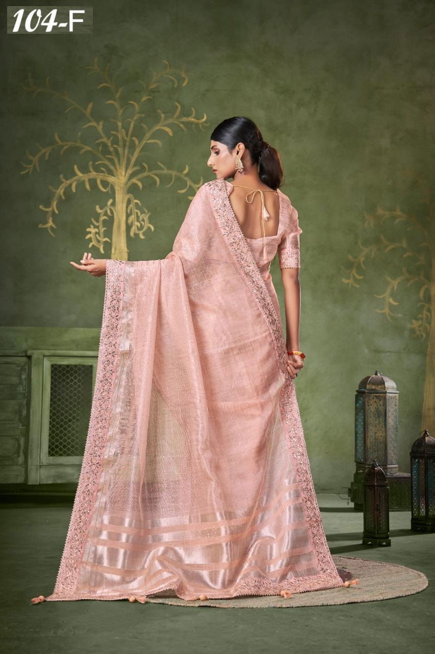 Sumitra 104 A To 104 E Banarasi Linen Checks Wholesale Saree Manufacturers