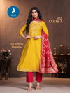 Angika By Kaya Gadhwal Silk Anarkali Kurtis Set Wholesale Price In Surat