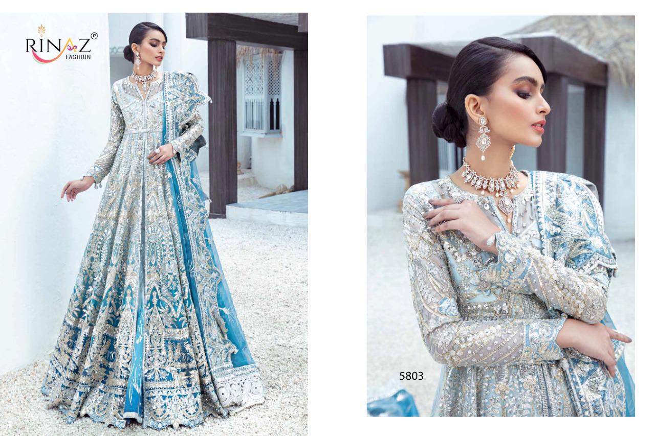 Rinaz Rim Zim 7 Latest Fancy Designer Heavy Wedding Wear Embroidery Pakistani Salwar Suits Collection

